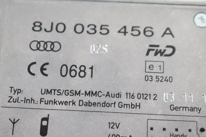 Audi A3/S3 8V (2012 - 2016) 8J0035456A Усилитель антенны — фото 5