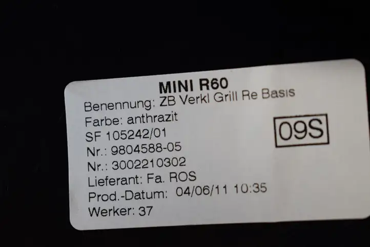 Mini Cooper Countryman R60 (2010 - 2016) 9804588 Прочие детали салона — фото 5