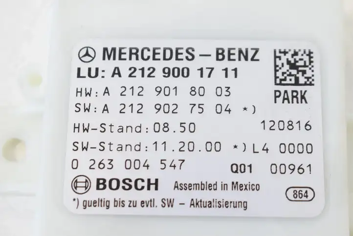 Mercedes-Benz E A207 (2010 - 2017) A2129001711 Блок управления парктрониками — фото 5