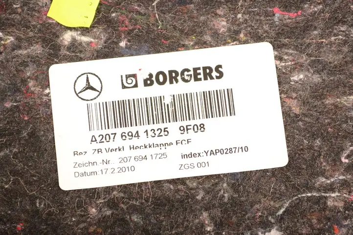 Mercedes-Benz E A207 (2010 - 2017) A2076941325 Обшивка багажника — фото 6