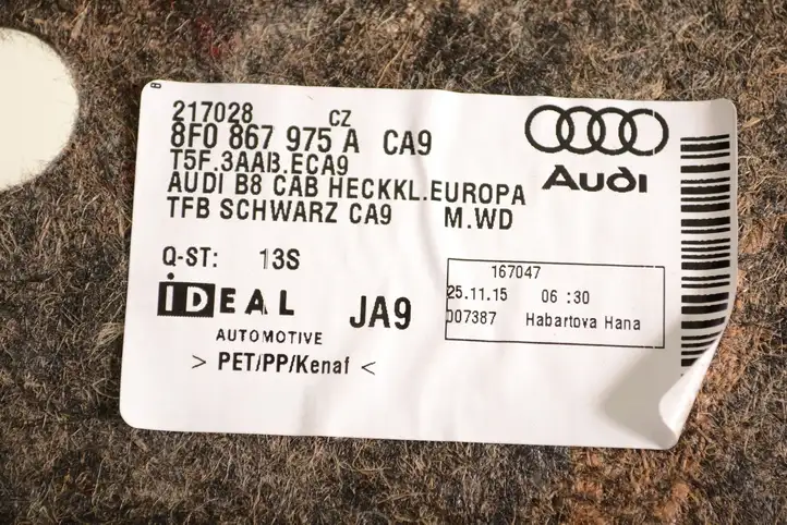 Audi A5 8T 8F (2011 - 2016) 8F0867975A Обшивка багажника — фото 3