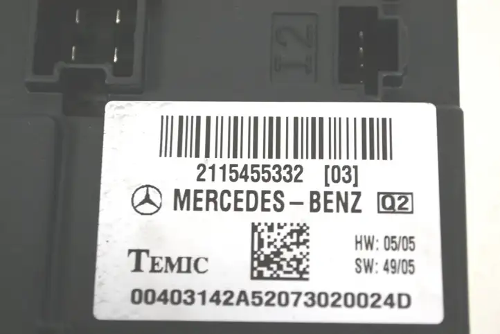 Mercedes-Benz CLS C219 (2003 - 2011) A2115455332 Модуль управления кузовом (BCM) — фото 5