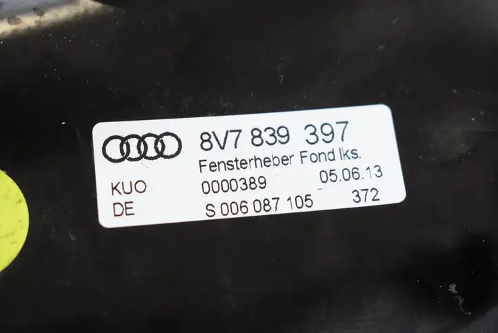 Audi A3/S3 8V (2012 - 2016) 8V7839397 Заднее боковое стекло — фото 5