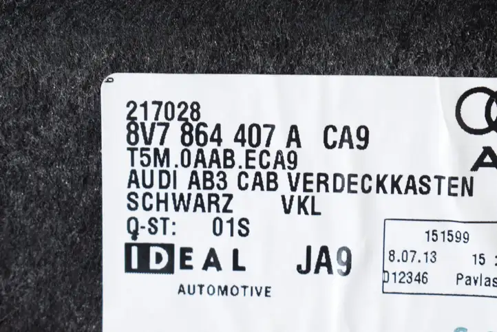 Audi A3/S3 8V (2012 - 2016) 8V7864407A Прочие детали салона — фото 5