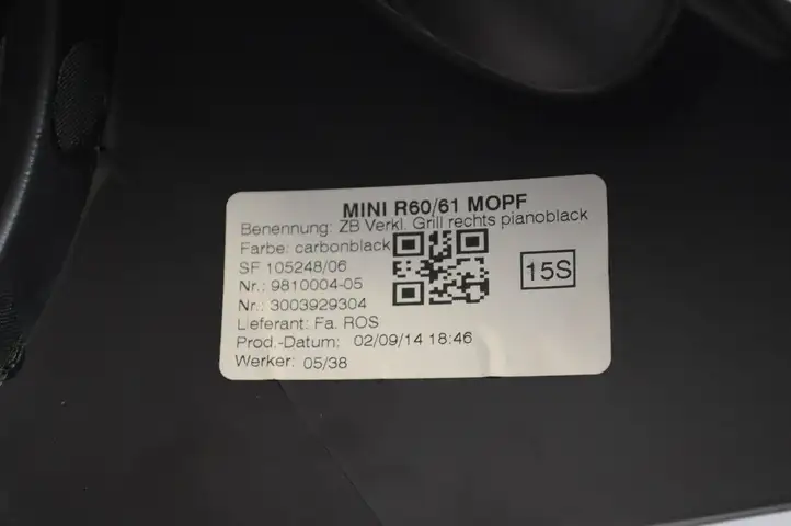 Mini Cooper Countryman R60 (2010 - 2016) 9810003 Воздушная решетка панели — фото 8