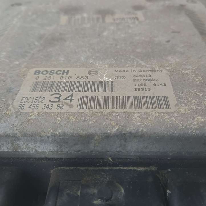 Peugeot 607 (2000 - 2004)  0281010880 Блок управления двигателя
