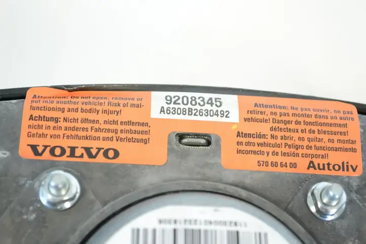 Volvo S60 (2000 - 2004) 9208345 Подушка безопасности руля — фото 5