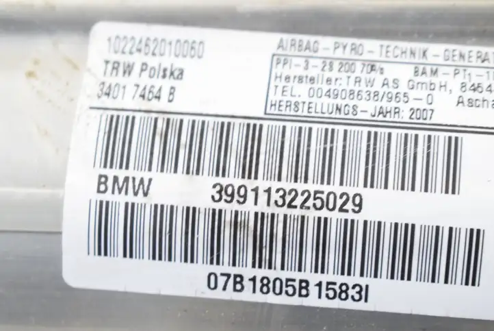 BMW 3 E90 E91 (2005 - 2012) 9113225 Подушка безопасности пассажира — фото 5