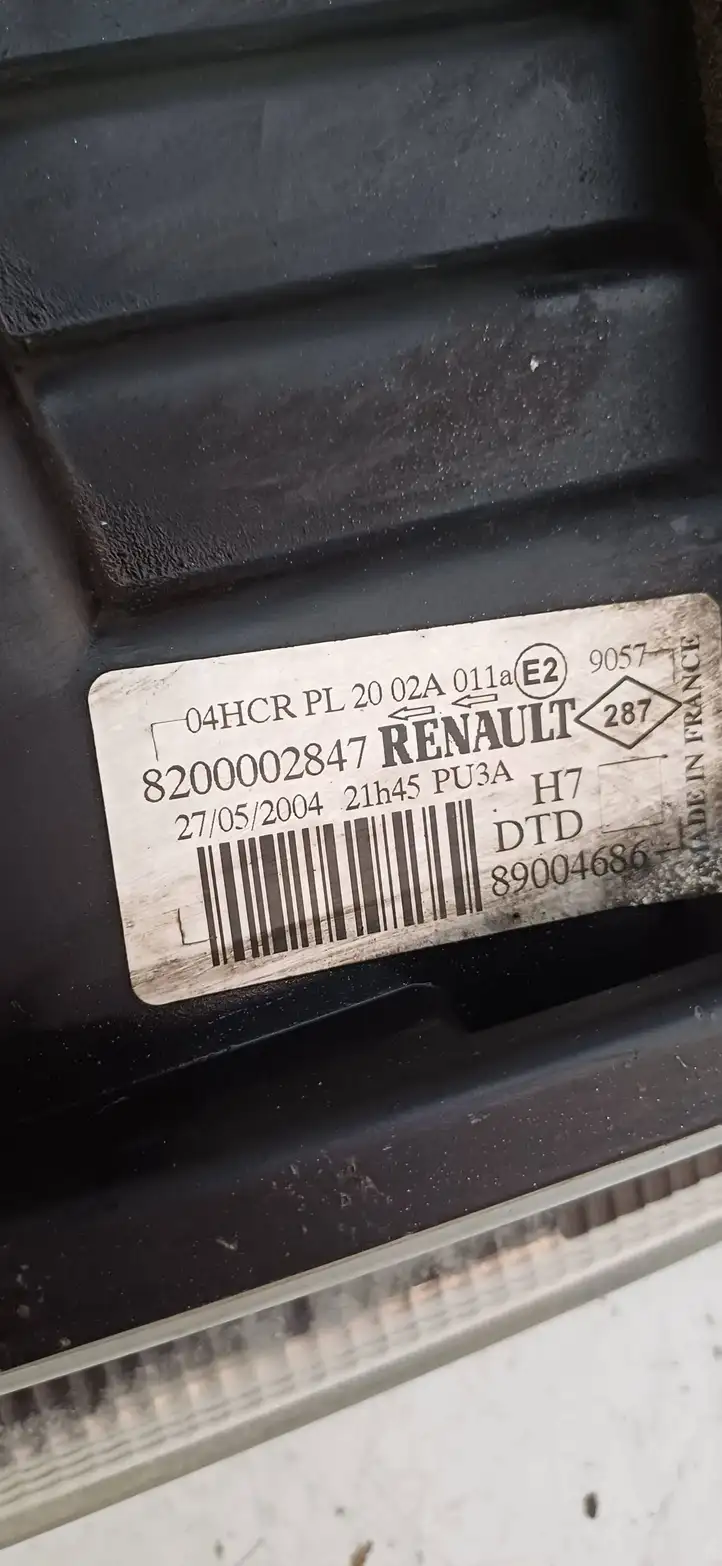 Renault Laguna II (2001 - 2005) 8200002847 Передняя фара — фото 3
