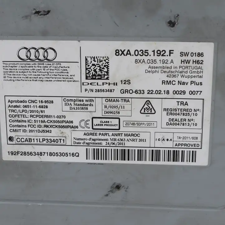 Audi S1 (2014 - 2019) 8XA035192F Магнитола / мультимедийная система — фото 7