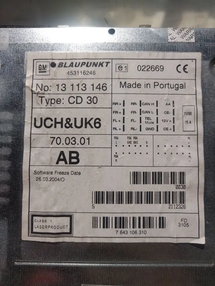 Opel Meriva A (2002 - 2006) 13113146 Магнитола / мультимедийная система — фото 4