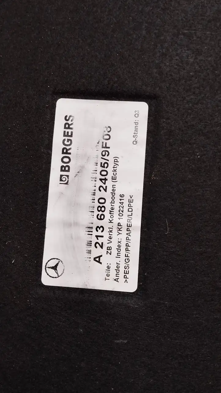 Mercedes-Benz E W213 (2016 - ) A2136802405 Коврик багажника — фото 4