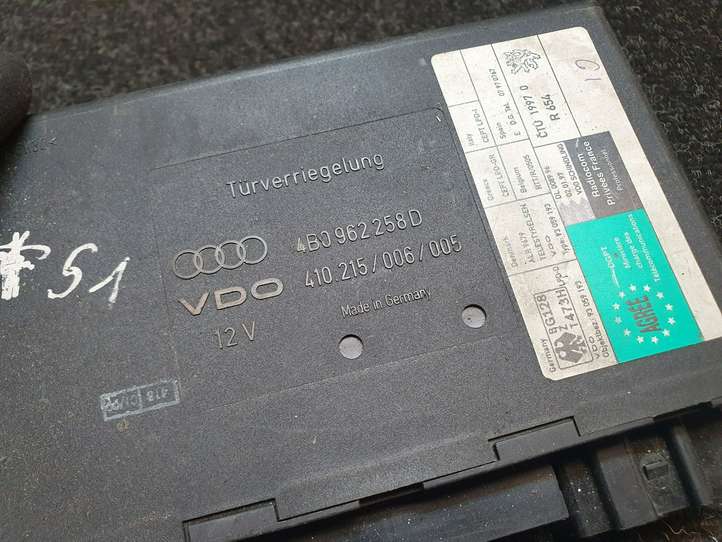 Audi A6 (1997 - 2001)  4B0962258D Mодуль kомфортa