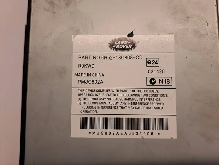 Jaguar XF X250 (2007 - 2015) 6H5218C808CD Усилитель звука — фото 9