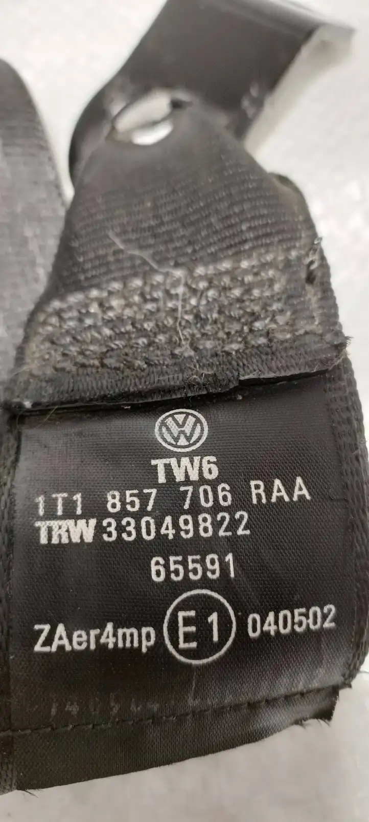 Volkswagen Touran I (2003 - 2010) 1T1857706 Передний ремень безопасности — фото 3