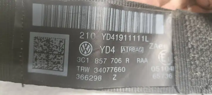 Volkswagen PASSAT B7 (2011 - 2014) 3C1857706R Передний ремень безопасности — фото 4
