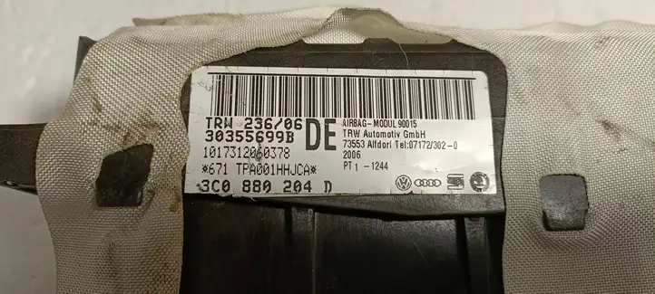 Volkswagen PASSAT B6 (2005 - 2010) 3C0880204D Подушка безопасности пассажира — фото 6