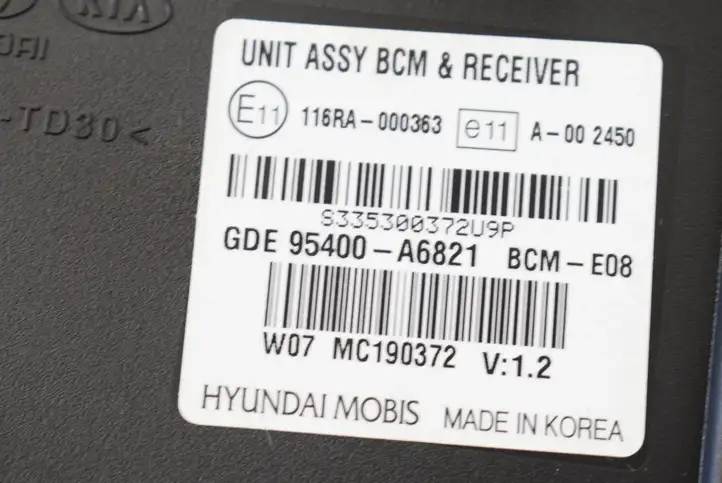 Hyundai i30 (2012 - 2015) 95400A6821 Модуль управления кузовом (BCM) — фото 5