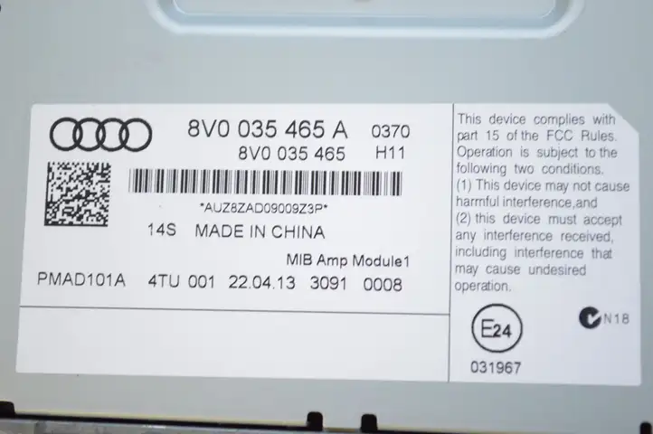 Audi A3/S3 8V (2012 - 2016) 8V0035465A Усилитель звука — фото 5