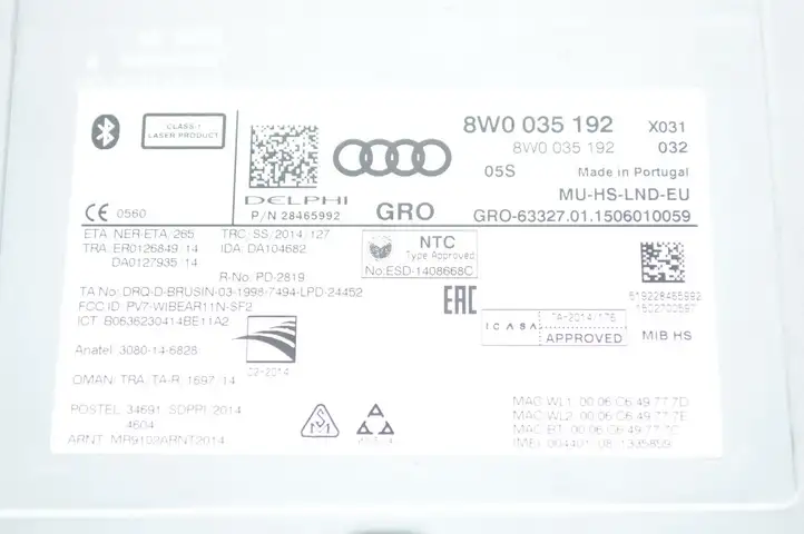 Audi A4 S4 B9 (2015 - 2019) 8W0035192 Блок навигации GPS — фото 4