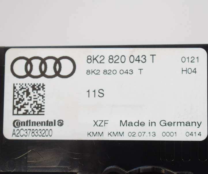Audi Q5 (2012 - 2017)  8K2820043T Управление климат контролем