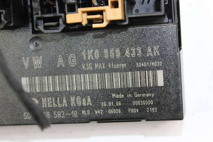 Volkswagen Caddy (2004 - 2010)  1K0959433AK Mодуль kомфортa