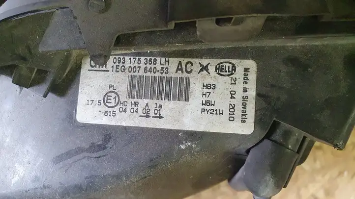 Opel Astra G (1998 - 2004) 093175368 Передняя фара — фото 4