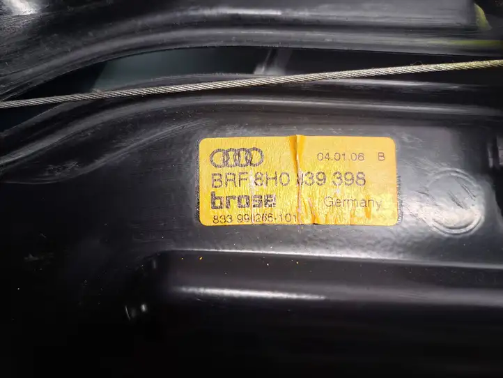 Audi A4 S4 B7 8E 8H (2004 - 2009) 8H0839398 Стеклоподъемник передней двери (комплект) — фото 3
