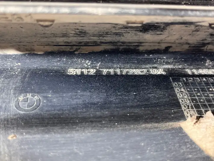BMW 5 E60 E61 (2004 - 2010) 7117282 Нижняя часть переднего бампера — фото 5