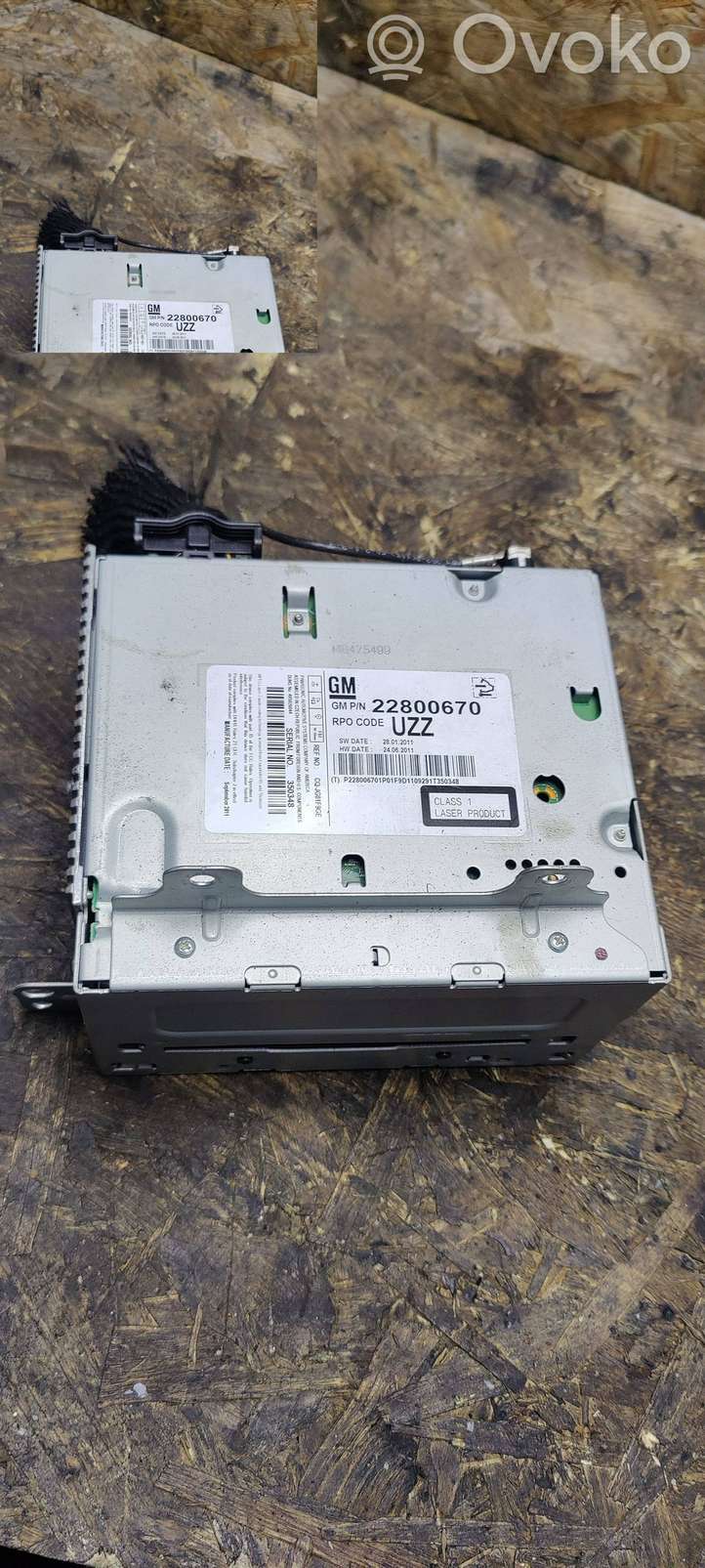 Opel Astra (2009 - 2012)  22800670 Радио/ проигрыватель CD/DVD / навигация
