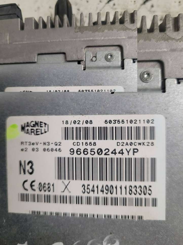 Citroen C6 (2005 - 2012)  96650244YP Радио/ проигрыватель CD/DVD / навигация