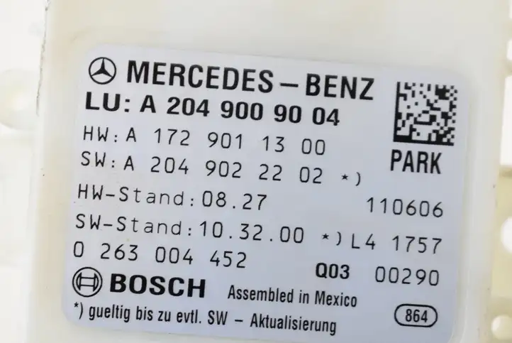 Mercedes-Benz C W204 (2007 - 2014) 0263004452 Блок управления парктрониками — фото 5