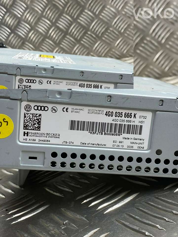 Audi A6 allroad (2012 - 2014)  4G0035666K Радио/ проигрыватель CD/DVD / навигация