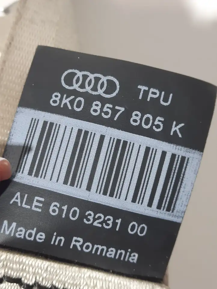 Audi A4 S4 B8 8K (2007 - 2011) 8K0857805K Задний ремень безопасности — фото 4