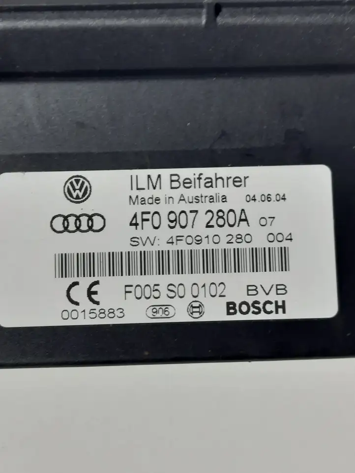 Audi A6 S6 C6 4F (2004 - 2008) 4F0907280A Прочие блоки управления — фото 3