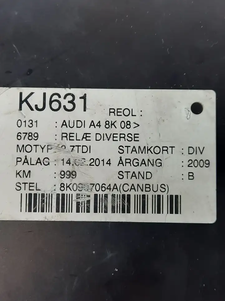 Audi A4 S4 B8 8K (2007 - 2011) 8K0907064AE Прочие блоки управления — фото 4