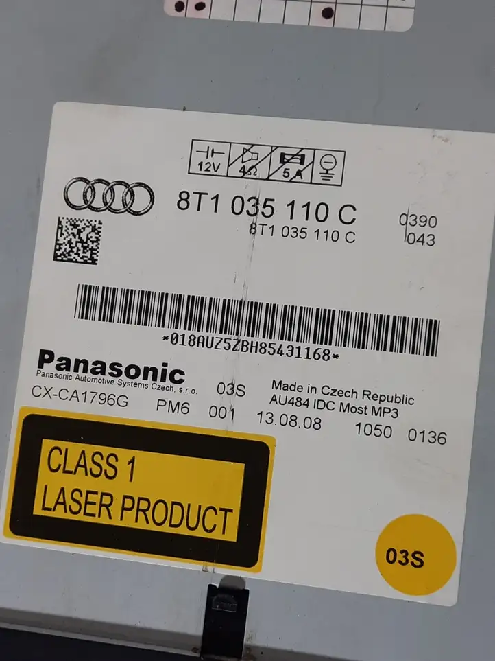 Audi A4 S4 B8 8K (2007 - 2011) 8T1035110C CD/DVD чейнджер — фото 4