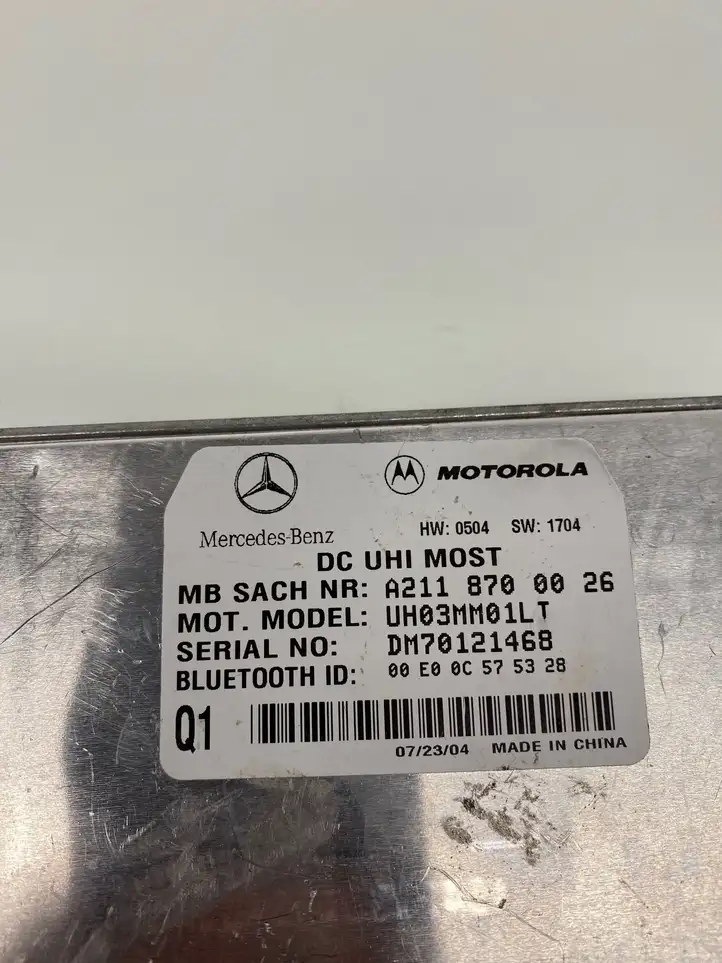 Mercedes-Benz E W211 (2002 - 2009) A2118700026 Bluetooth модуль — фото 3