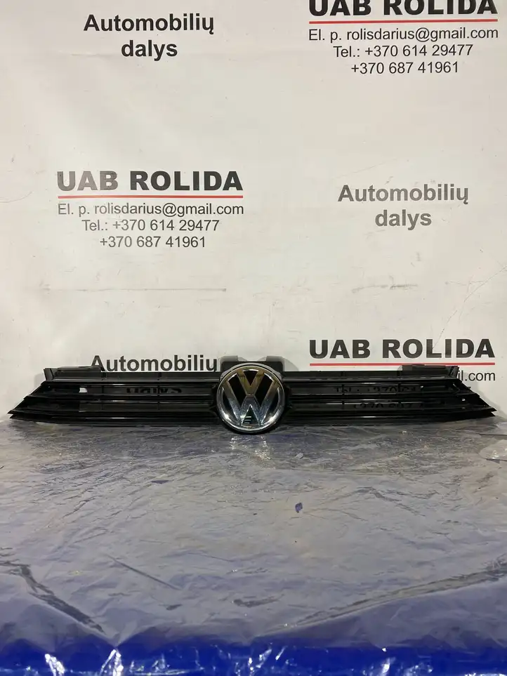 Volkswagen Golf Sportsvan (2014 - 2017) 510853653E Верхняя решетка радиатора — фото 1