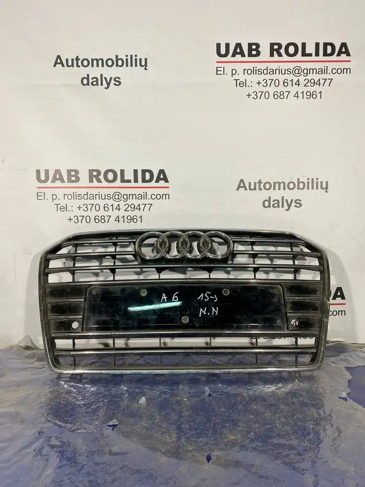 Audi A6 C7 (2014 - 2018) 4G0853651AE Верхняя решетка радиатора — фото 1
