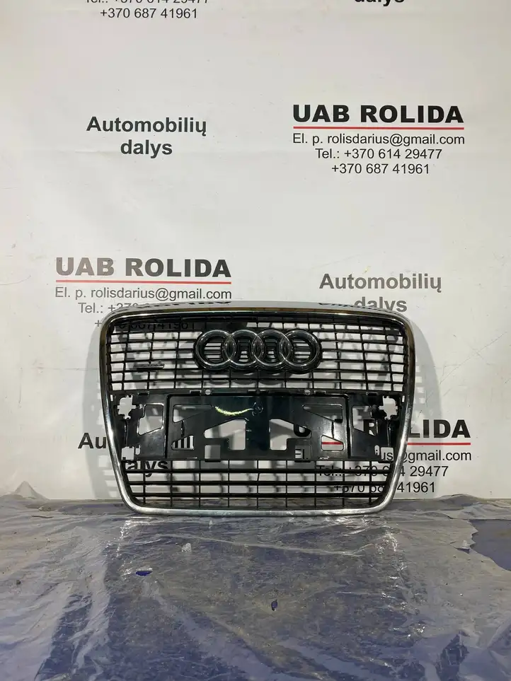 Audi A6 S6 C6 4F (2004 - 2008) 4F0853651 Верхняя решетка радиатора — фото 1