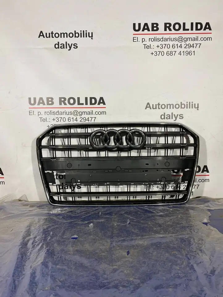 Audi A6 C7 (2014 - 2018) 4G0853653T Верхняя решетка радиатора — фото 1