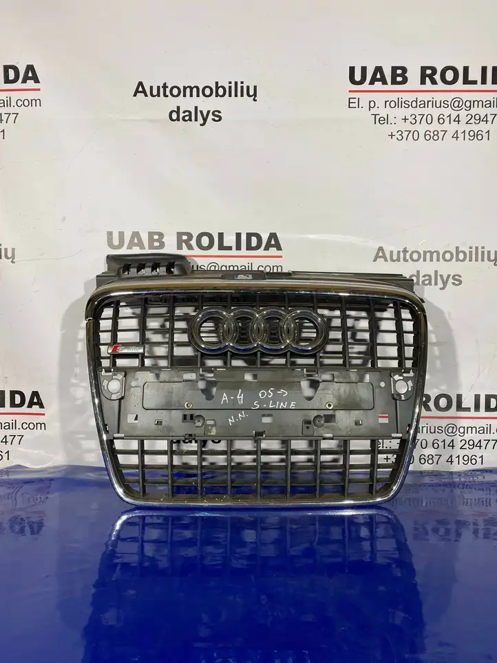 Audi A4 S4 B7 8E 8H (2004 - 2009) 8E0853651M Передняя решетка — фото 1