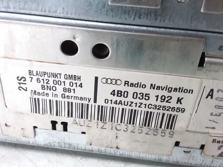 Audi A6 S6 C5 4B (2001 - 2004) 4B0035192K Магнитола / мультимедийная система — фото 5