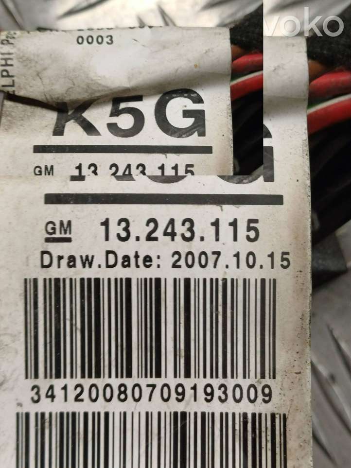 Opel Astra (2004 - 2009)  13243115 Проводка вентилятора охлаждения