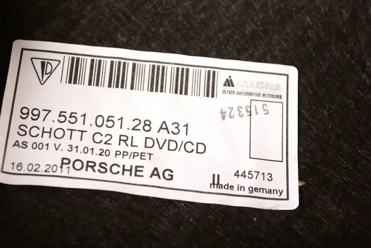 Porsche 997 (2004 - 2012) 99755105128 Пол багажника — фото 5