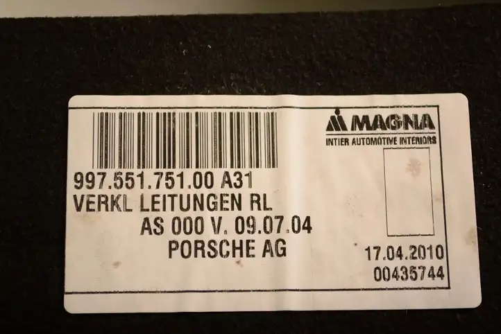Porsche 997 (2004 - 2012) 99755105128 Пол багажника — фото 6