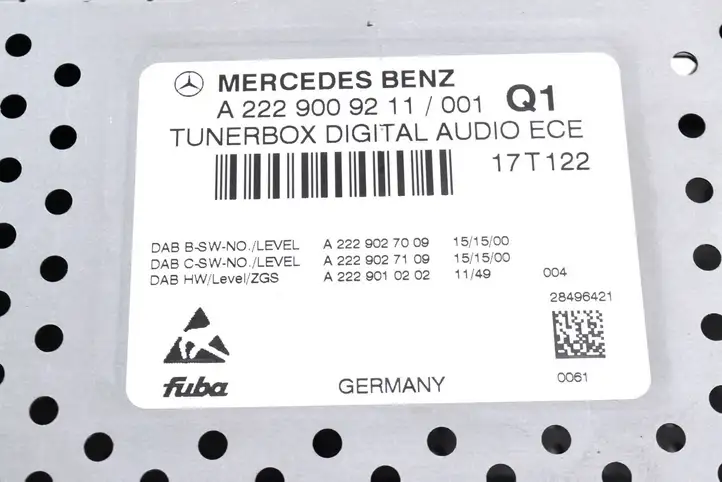 Mercedes-Benz SLC R172 (2016 - ) A2229009211 Блок Hi-Fi аудиосистемы — фото 5