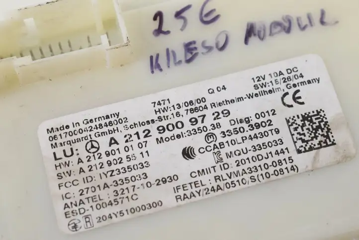 Mercedes-Benz GL X166 (2013 - 2019) A2129009729 Блок бесключевого доступа — фото 6