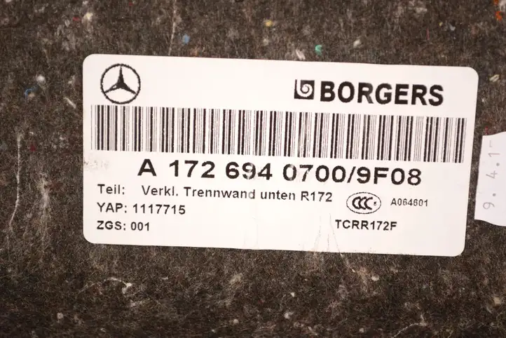 Mercedes-Benz SLC R172 (2016 - ) A1726940700 Пол багажника — фото 5